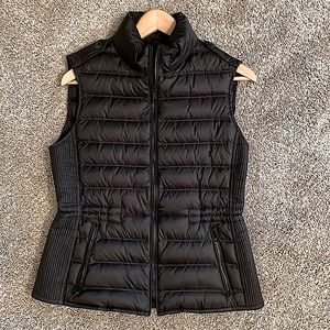 Women’s Burberry Brit Cranstead Black Goose Down Puffer Vest, size medium